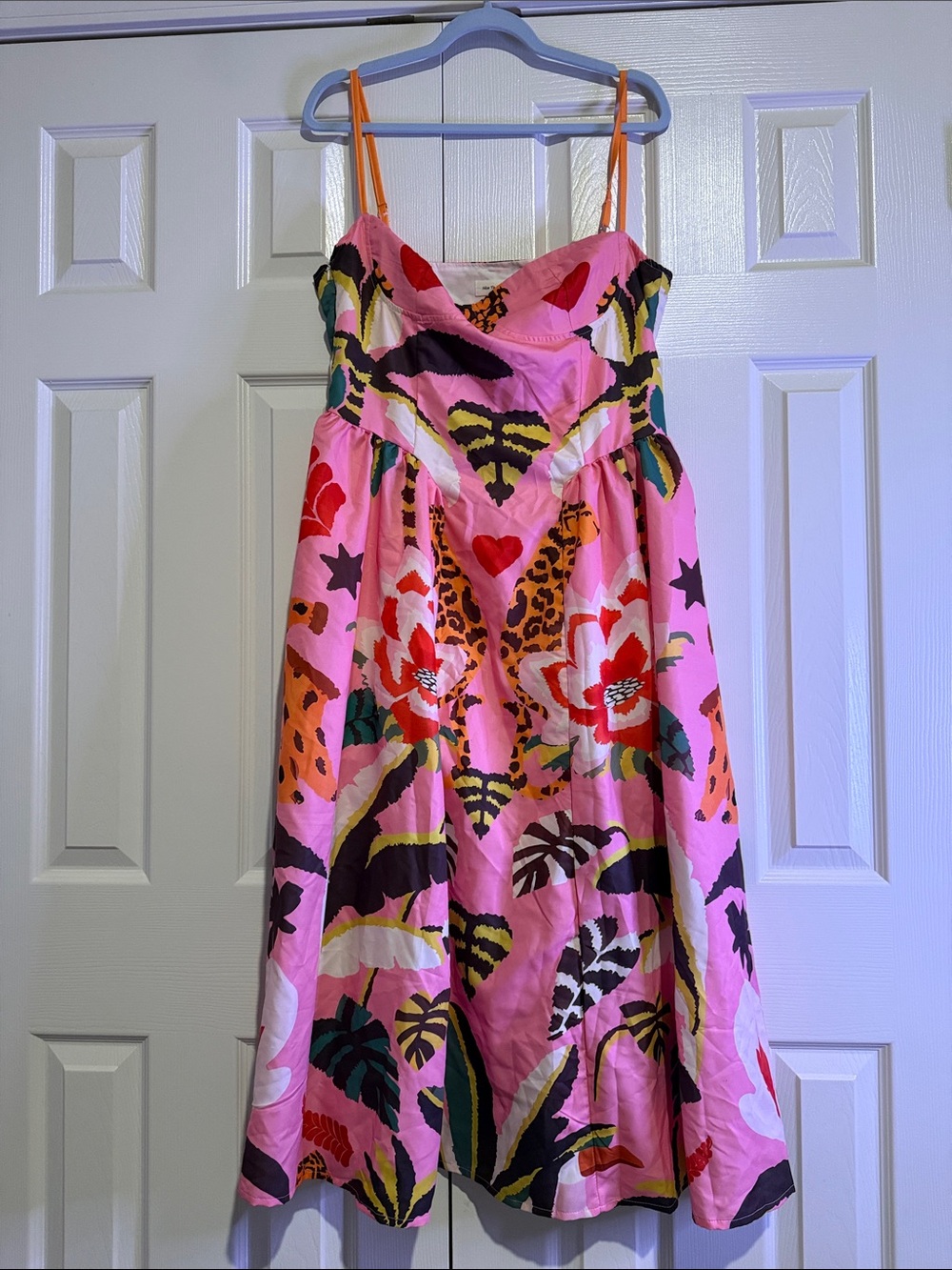 Pink Floral Print Sundress-NWOT